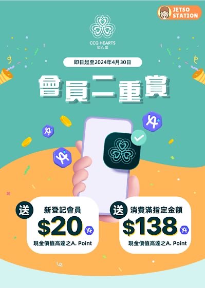 AlipayHK 新登記如心賞會員送20000 A.Point