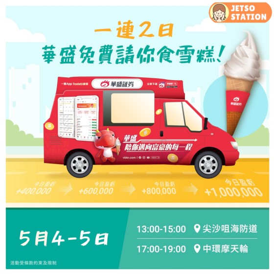 華盛雪糕車 免費派發軟雪糕