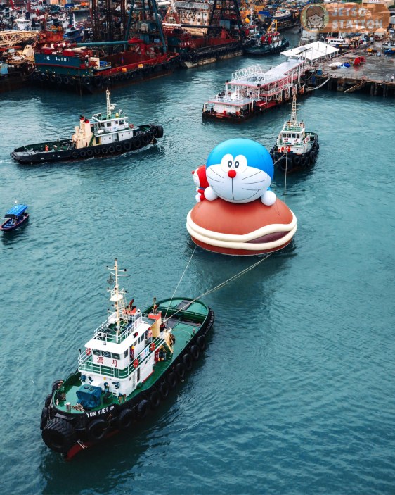 多啦A夢LABUBU等4個巨型充氣雕塑 維港海上大巡遊即將登場