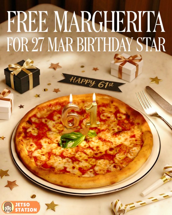 PizzaExpress：指定生日壽星 免費請你食瑪嘉麗塔皇后薄餅